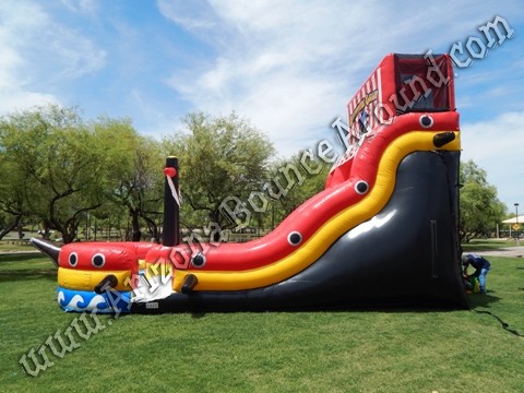 Pirate themed water slide rentals in AZ